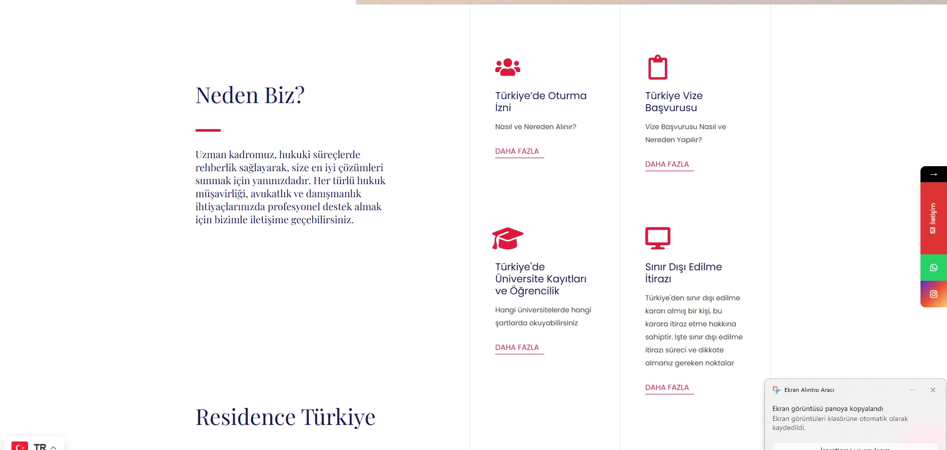 Residence Türkiye Gelişmiş İlan Filtreleme Arayüzü